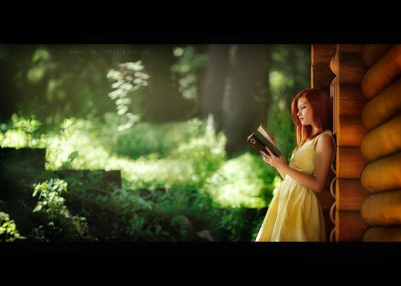 девушка, на, природе девушка на природе фото превью