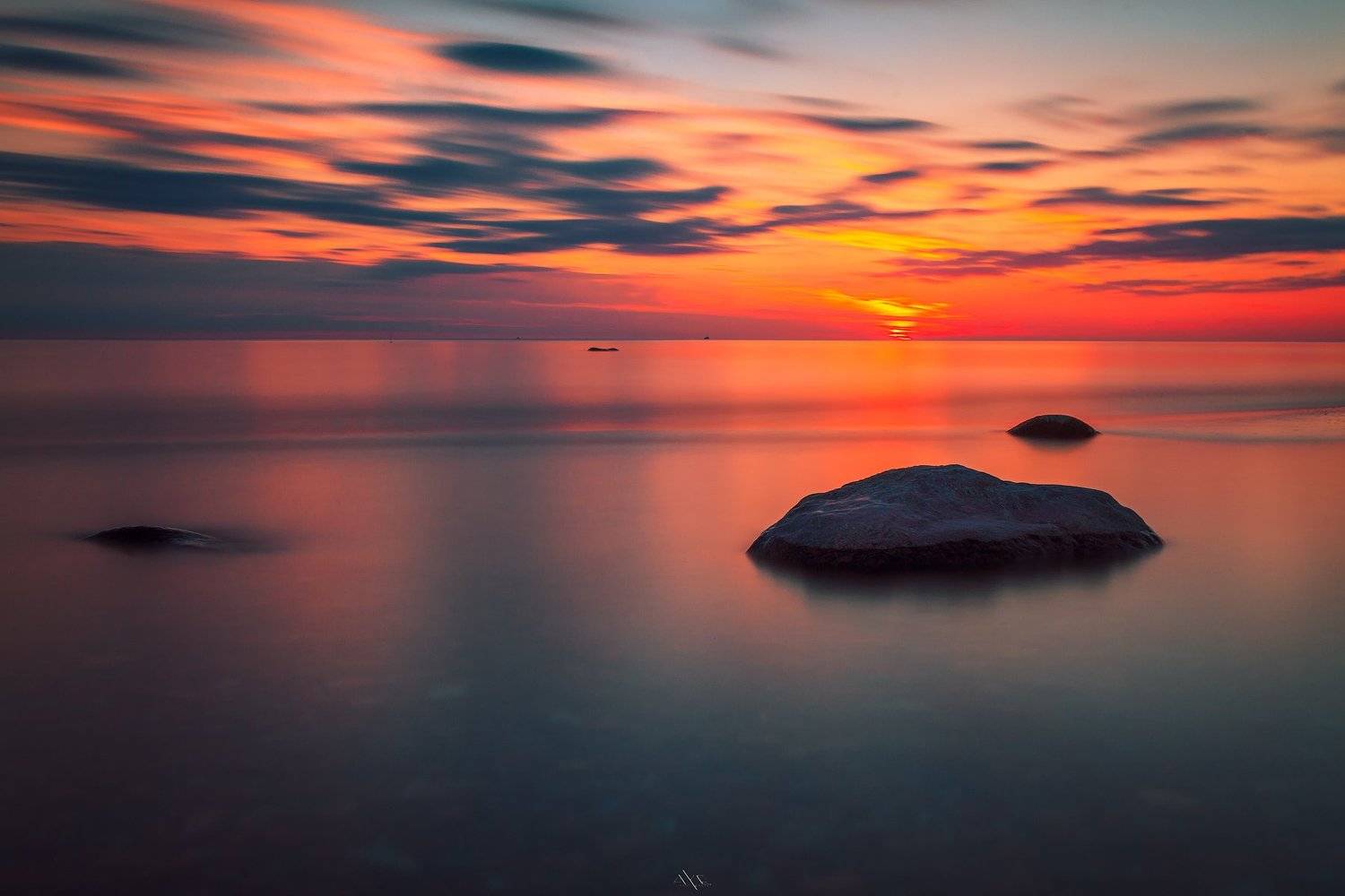 Baltic Sea, Colors, Long exposure, Sunset, Руслан Болгов (Axe)