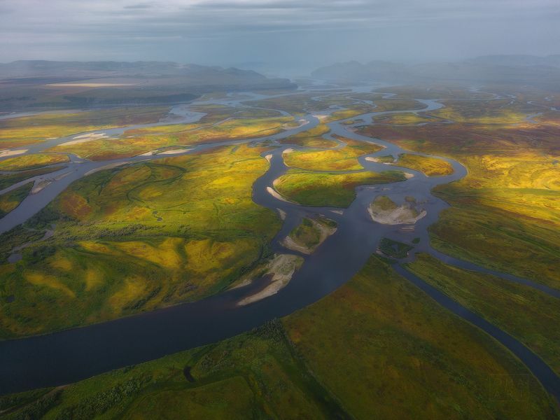 туба, тубинский залив, красноярский край, сибирь, тепсей Меандры Тубинского залива фото превью