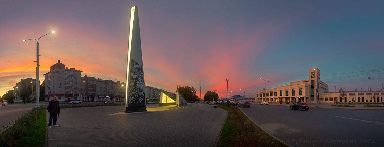 кострома, город, архитектура, вокзал, жд вокзал, железнодорожный вокзал, Елена Рубинская