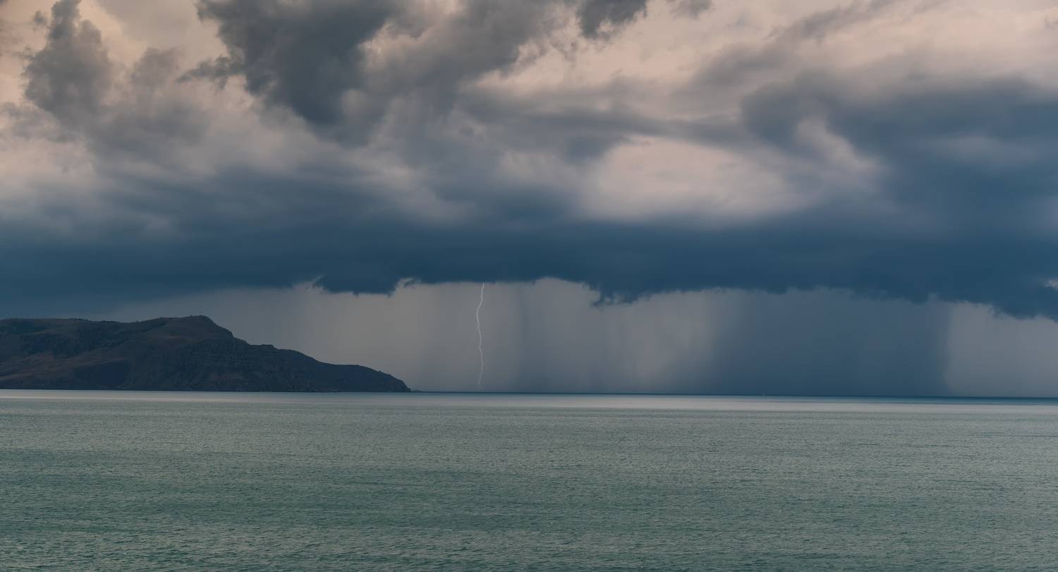 crimea, sea, blacksea, lightning, bay, cape, nature, landscape,water,, Бугримов Егор