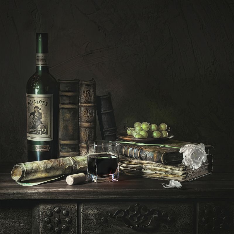 книги,тень,ретро,вино,вечер ***** фото превью