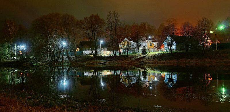 У реки.Ночь. фото превью