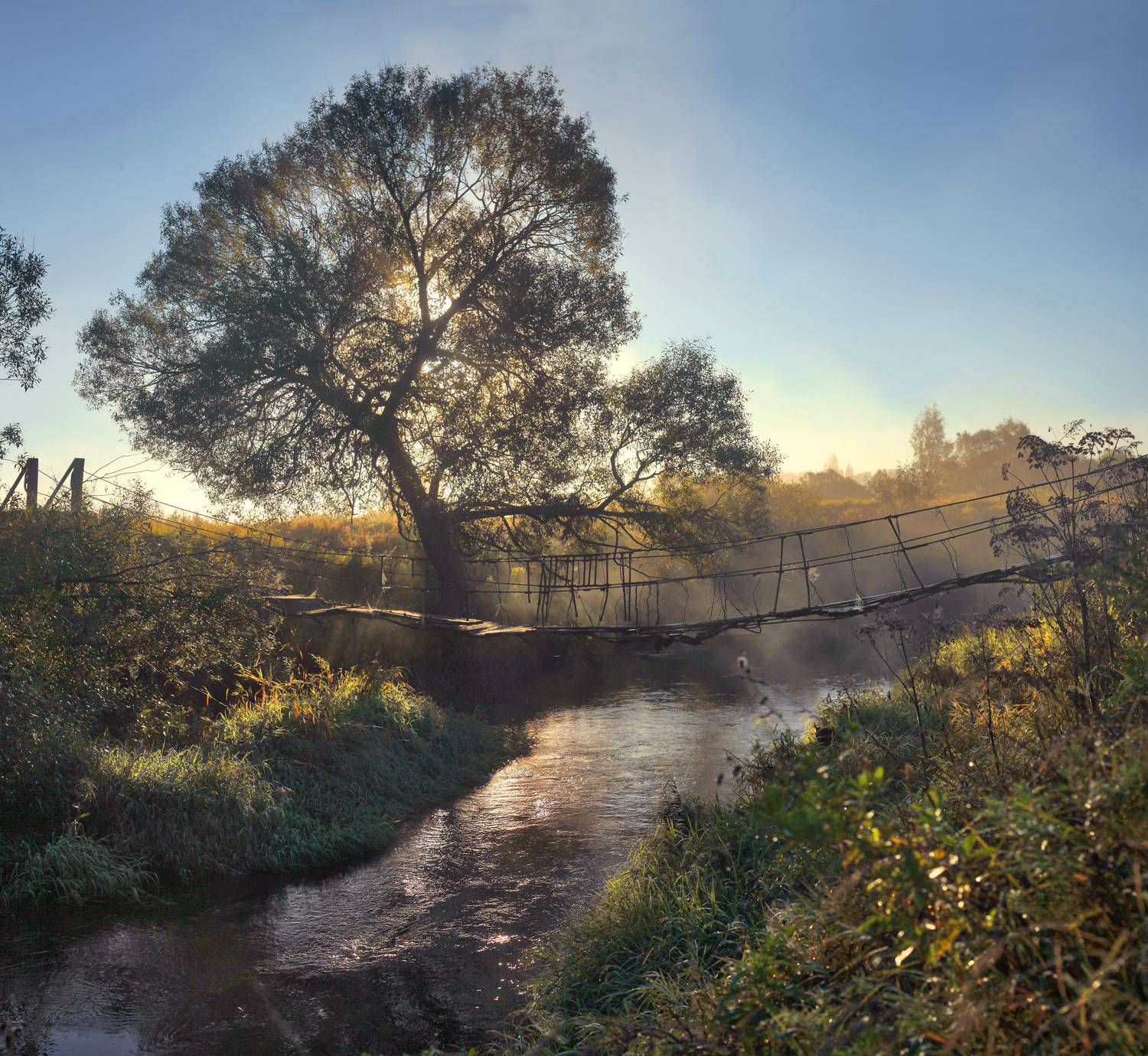 река, мостик, Александр Свистков
