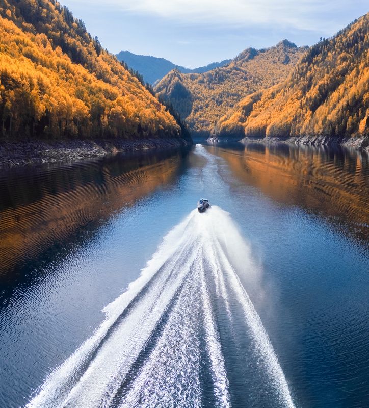 хакасия, саяны, джойка, осень, сшгэс залив Джойская Сосновка фото превью