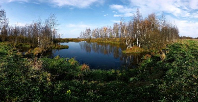 осень. Гляжусь в озера синие. фото превью