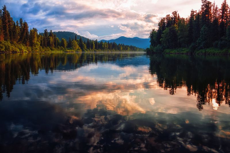 Верховья реки Большой Абакан, Хакасия фото превью