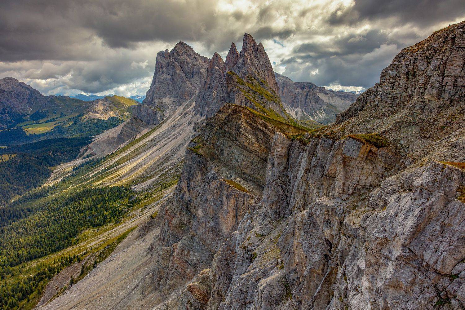 seceda, alps, italy, dolomites, mountains,  Gregor