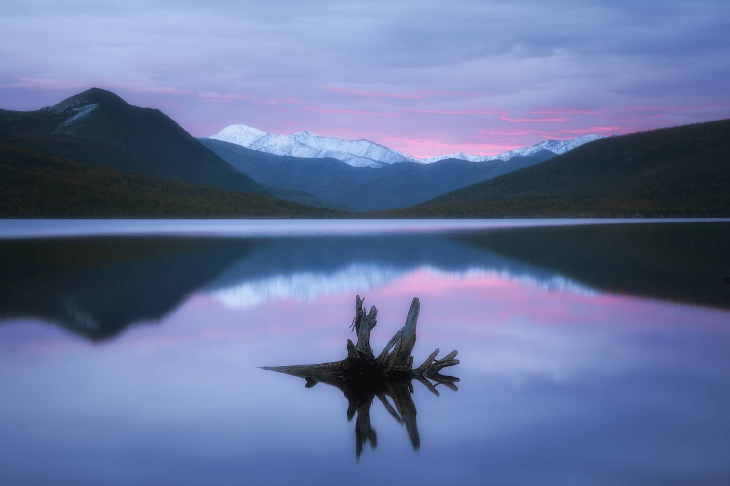 магаданская область озеро джека лондона колыма пурга утро рассвет, Шишкин Дмитрий