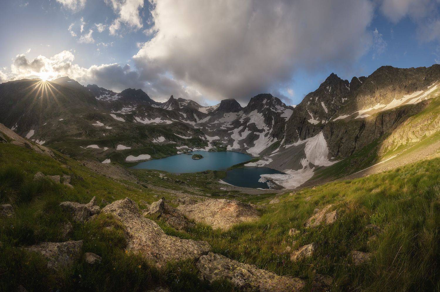 россия, кчр, кавказ, пейзаж, природа, горы, имеретинские озера, рассвет, озеро безмолвия, сергейалтушкин, Sergey Altushkin