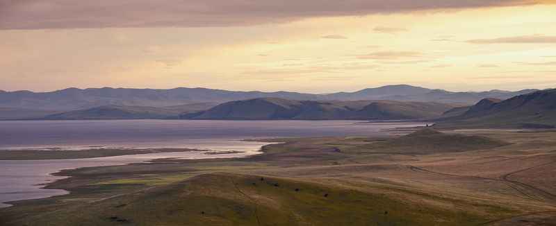 ...Хакасия. Вечерняя акварель... фото превью