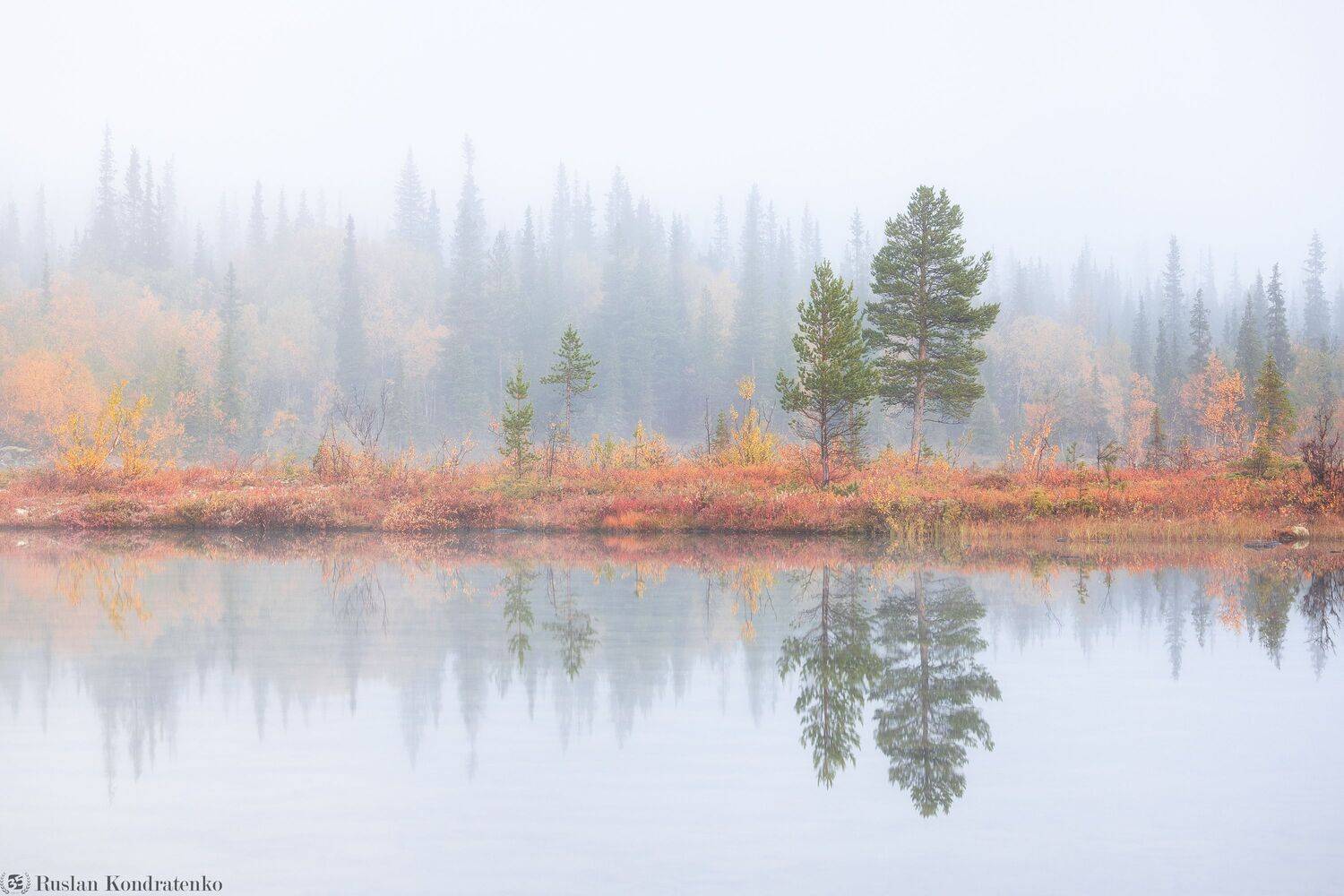 кольский полуостров, хибины, туман, полигональные озера, Кондратенко Руслан