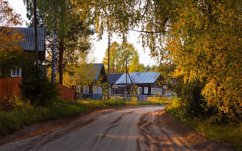 Тихая осень в деревне фото превью