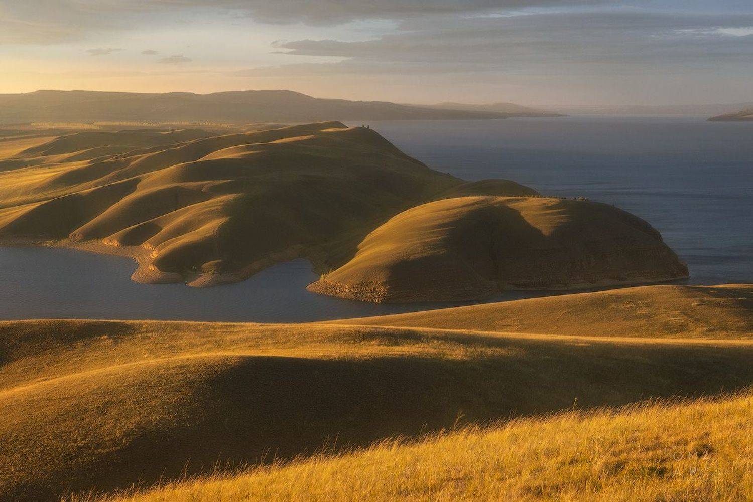 хакасия, сарагаш, енисей, сибирь, закат, Марина Огнева