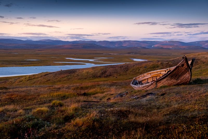 чукотка, байдара, лодка, лорино, арктика, chukotka, kayak, boat, lorino, arctic, нд, север, чукотка нд, осень, что такое осень? Старая байдара фото превью