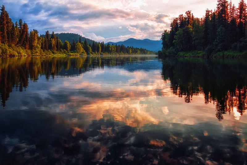 Верховья реки Большой Абакан, Хакасия фото превью