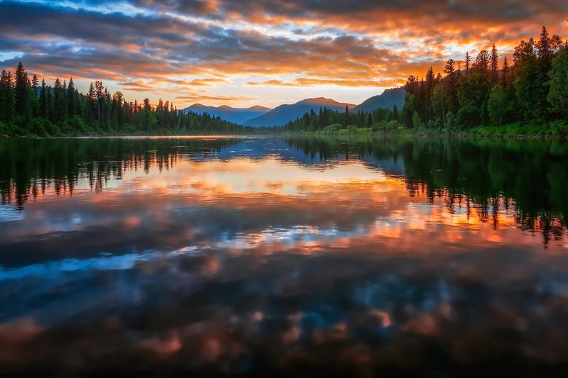 Верховья реки Большой Абакан, Хакасия фото превью