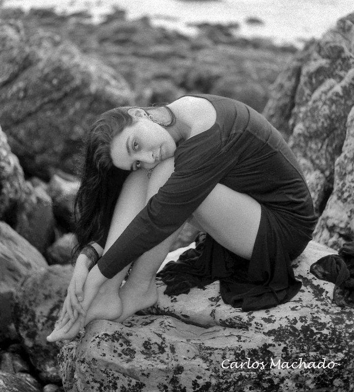glamour, black & white, portrait, Mermaid фото превью