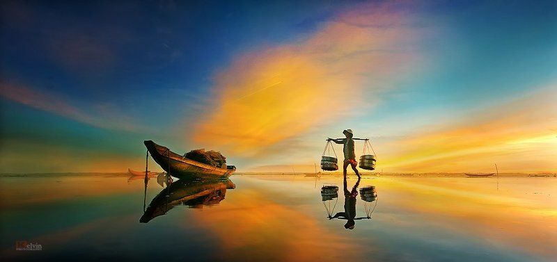 Công việc sớm trên Đầm Quảng Lợi фото превью