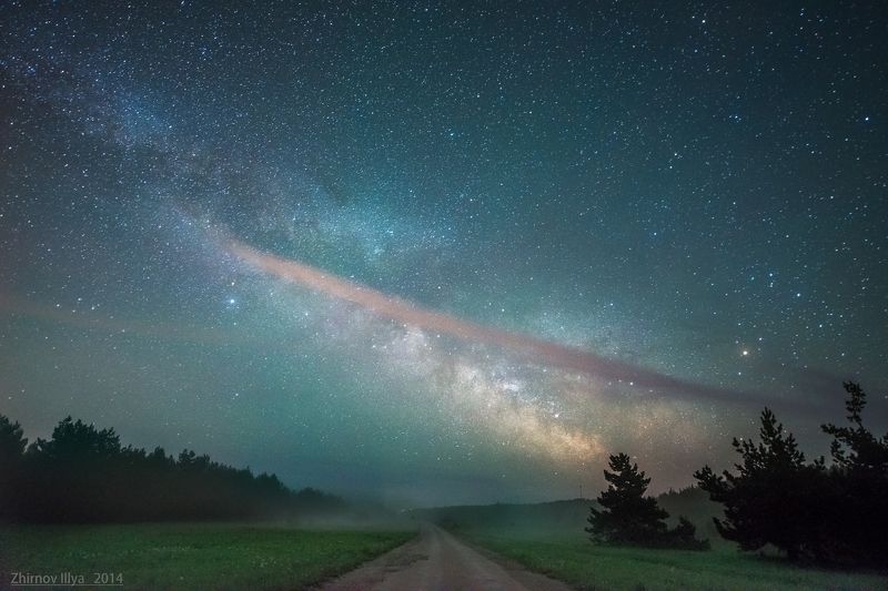 Astrophotography, Galaxy, Milky way, Night sky My way фото превью