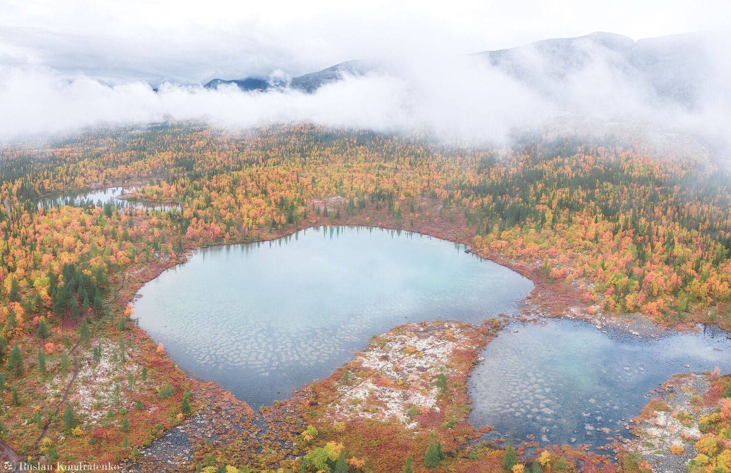 хибины, осень, кольский полуостров, горы, кольский, облака, полигональные озера, Кондратенко Руслан