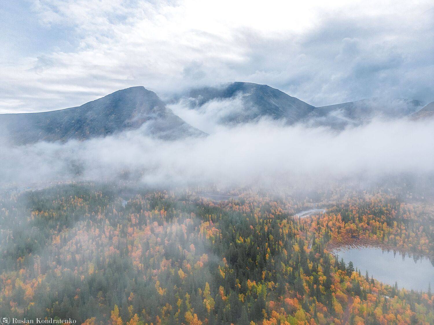 хибины, осень, кольский полуостров, горы, кольский, облака, полигональные озера, Кондратенко Руслан