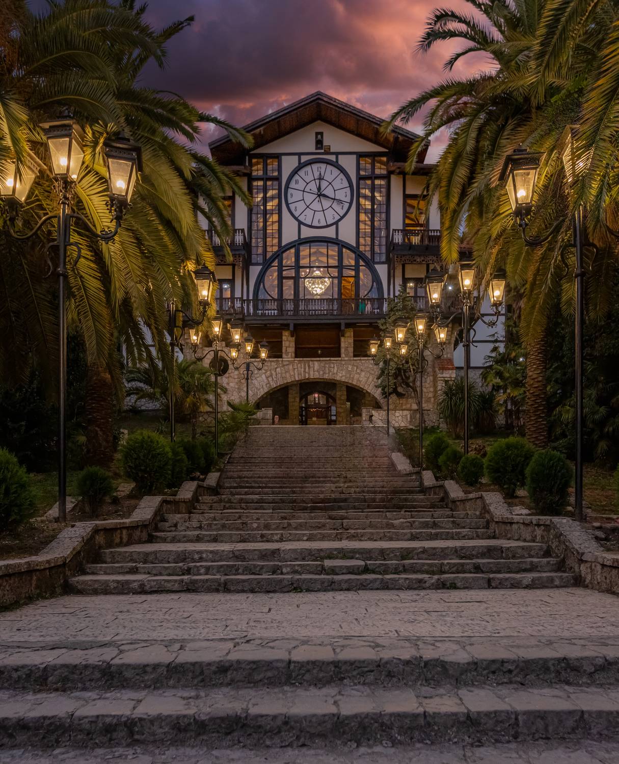 гагра, вечер,закат, Rom@shkin