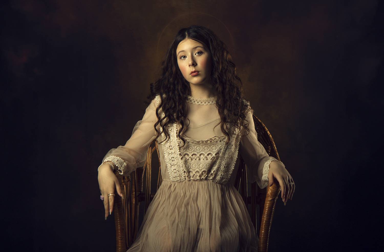 On the throne, Портрет, Девушка, она, стиль, Замятин Александр