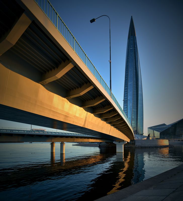 санкт-петербург, лахта центр, башня, мост, Ключ на старт! фото превью