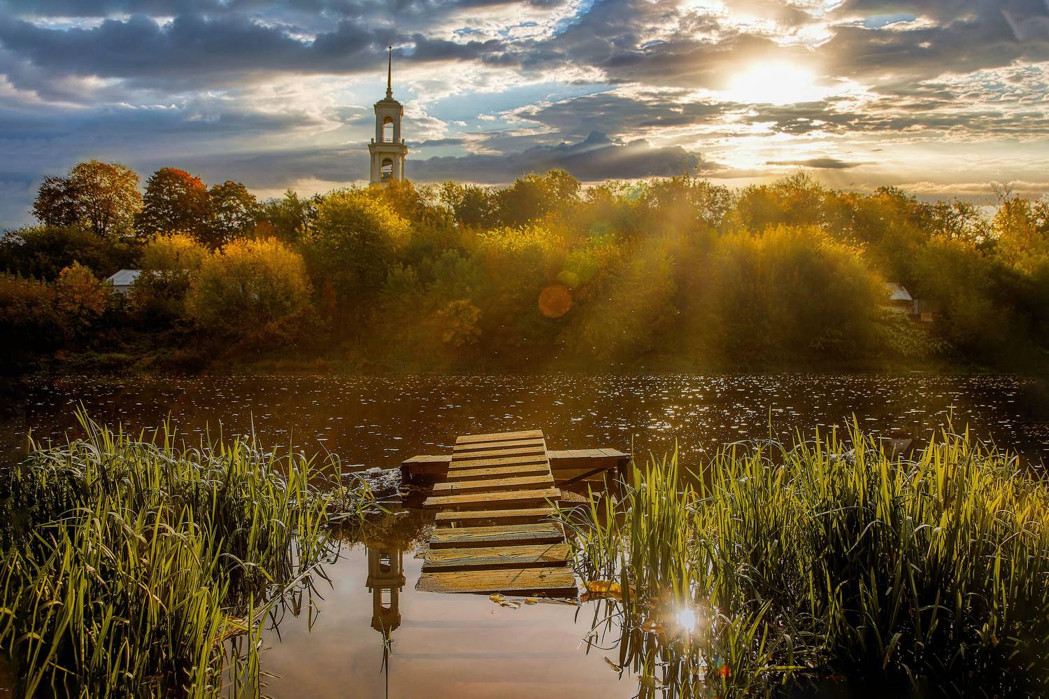 торжок, ильинская церковь, храм, закат, Ларина Ирина