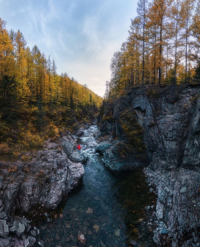 тыва,тува, каньон, дургенский каньон, дургенский, сибирь, осень, река Дургенский каньон фото превью