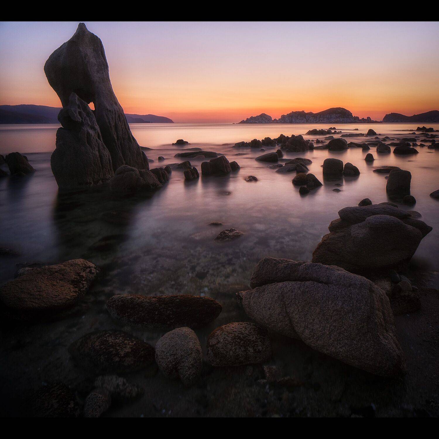 триозерье, приморье, находка, россия, приморский край, море, японское море, закат, кекур, природа, пейзаж, Ivan A. Godovikov