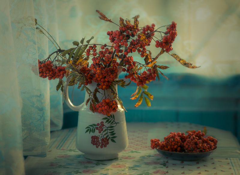 натюрморт, осень, рябина Рябиновая осень фото превью