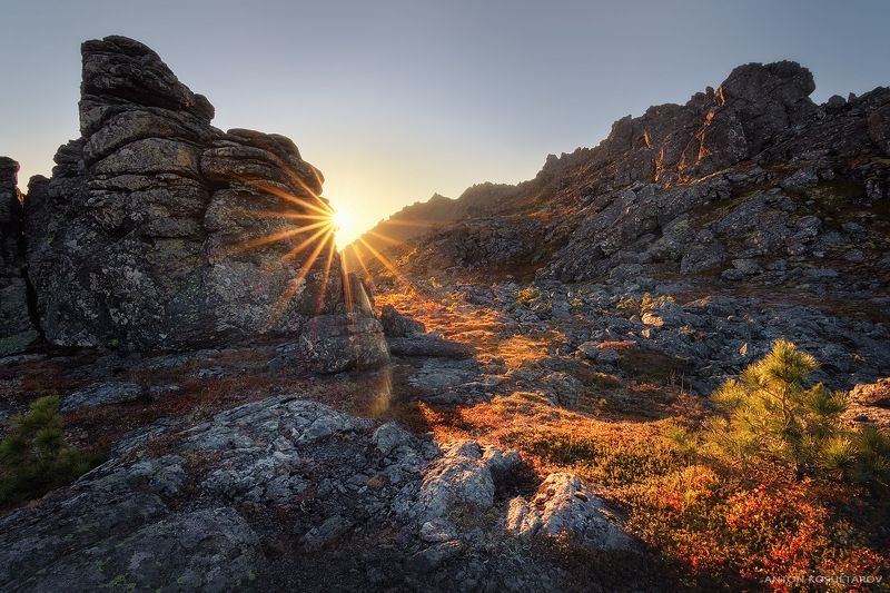 Рассвет на Северном Урал фото превью