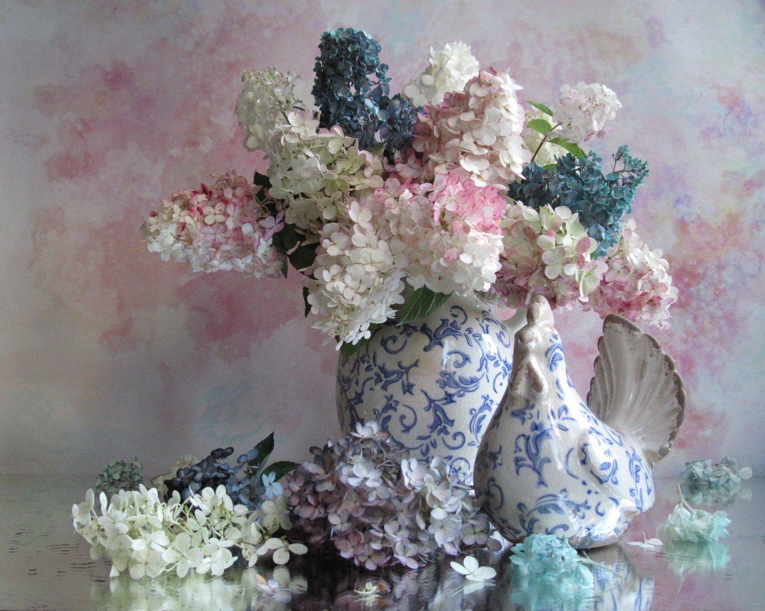 гортензия, керамика, Наталия Тихомирова