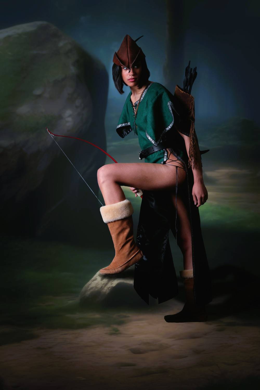 девушка, лес, Sergii Vidov