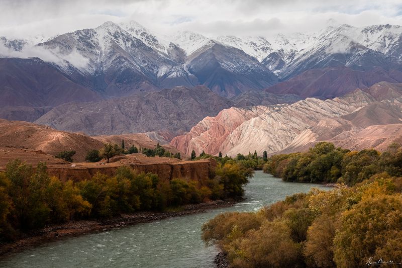 kyrgyzstan, kekemeren, river, gorge, mountains, landscape, киргизия, кыргызстан, кекемерен Kyrgyz mountains and the river of Kekemeren фото превью