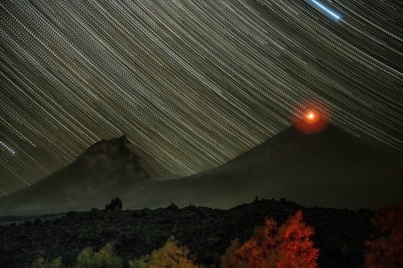 Звёзды над Ключевской сопкой фото превью