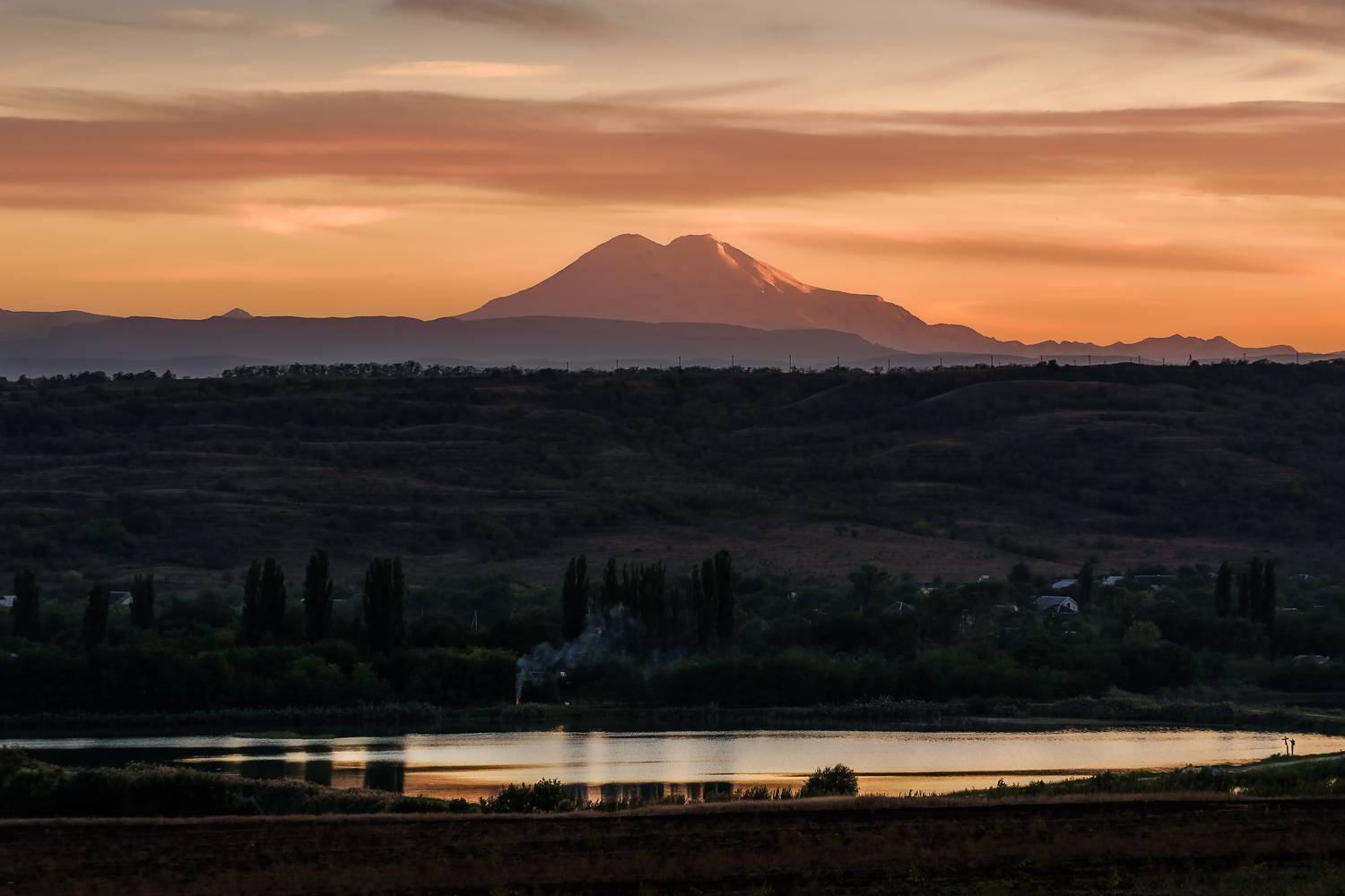 кавказ, эльбрус, гора, горы, кмв, георгиевск, вечер, закат, Zakharov Armen
