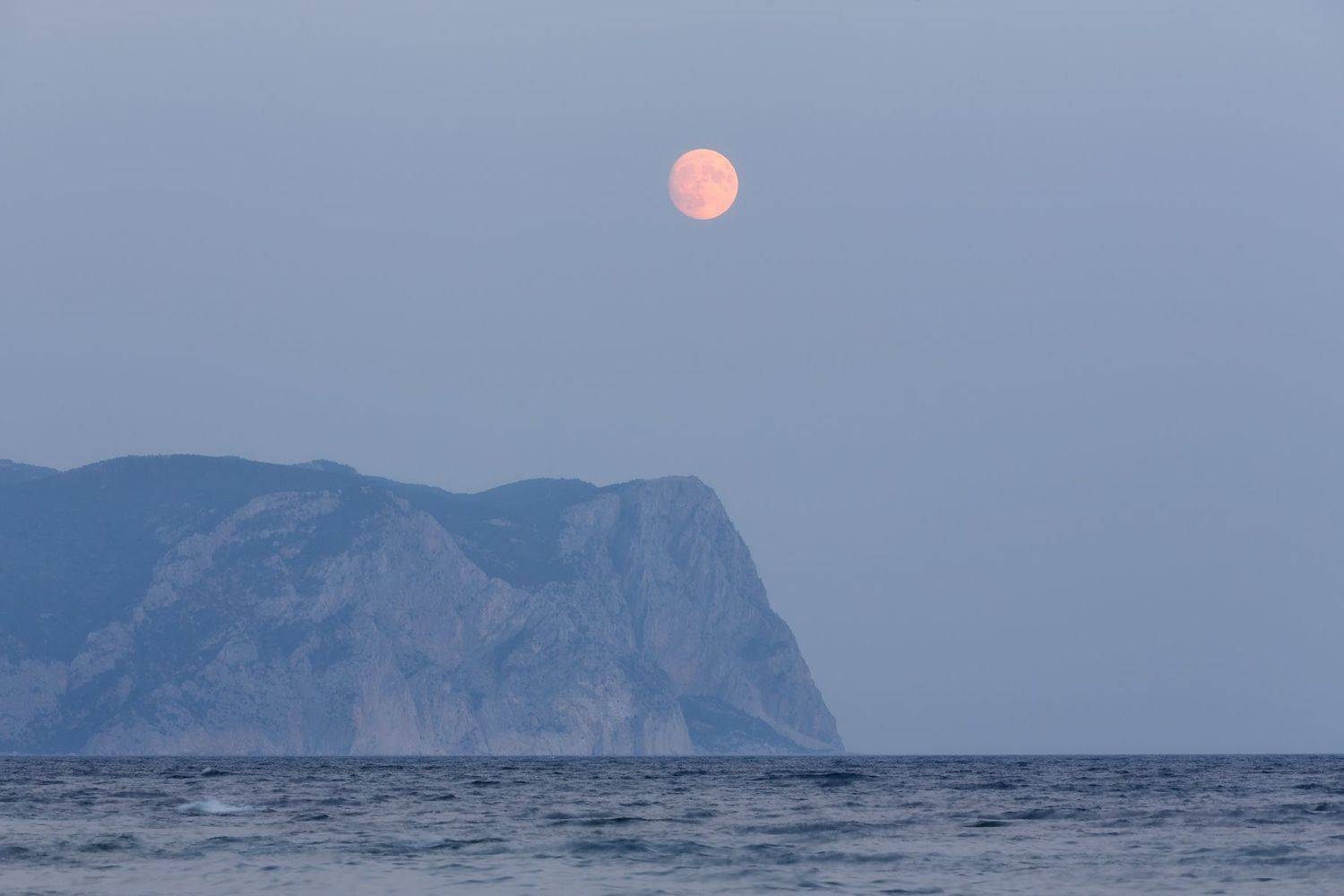 севастополь, фиолент, море, пляж, луна., Владимир Дубинин