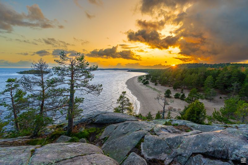 Закат на Ладоге фото превью