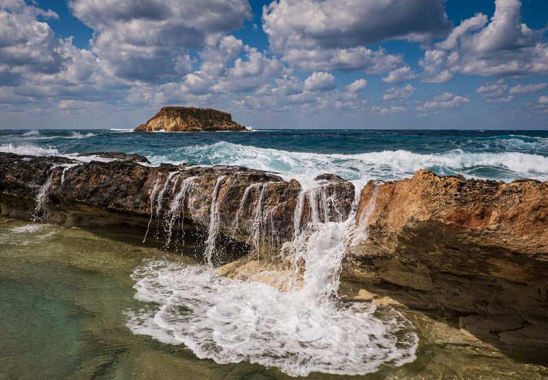 #cyprus, #mediterranean, #sea, #wave Солнечный день фото превью