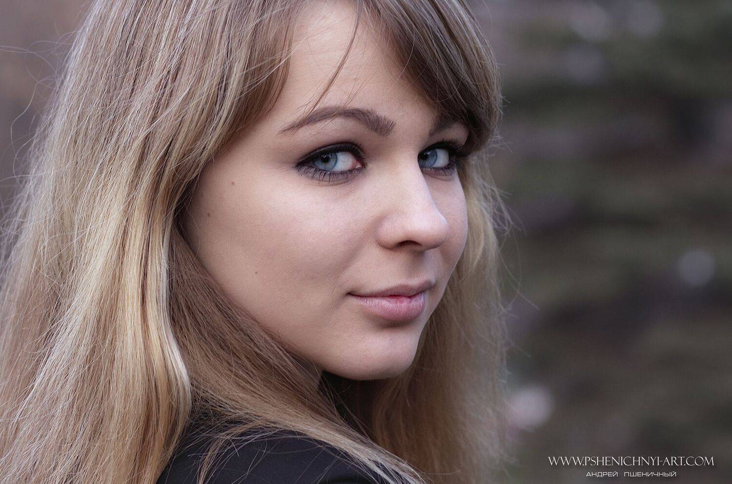 портрет, девушка, женский портрет, крупный план, на улице, осень, Пшеничный Андрей