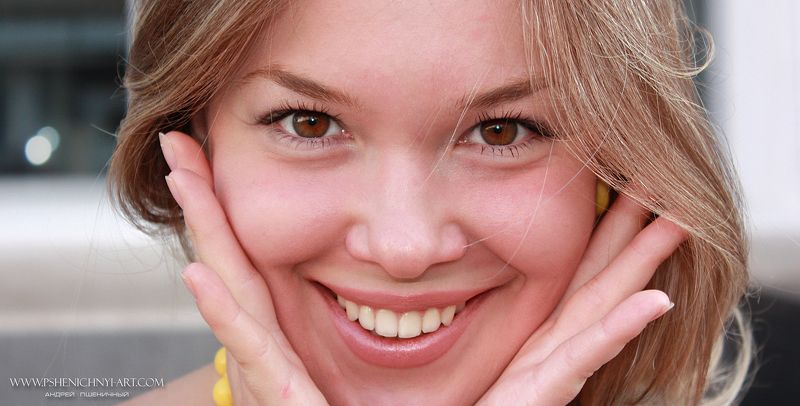 портрет, девушка, женский портрет, крупный план, улыбка Улыбка 2 фото превью