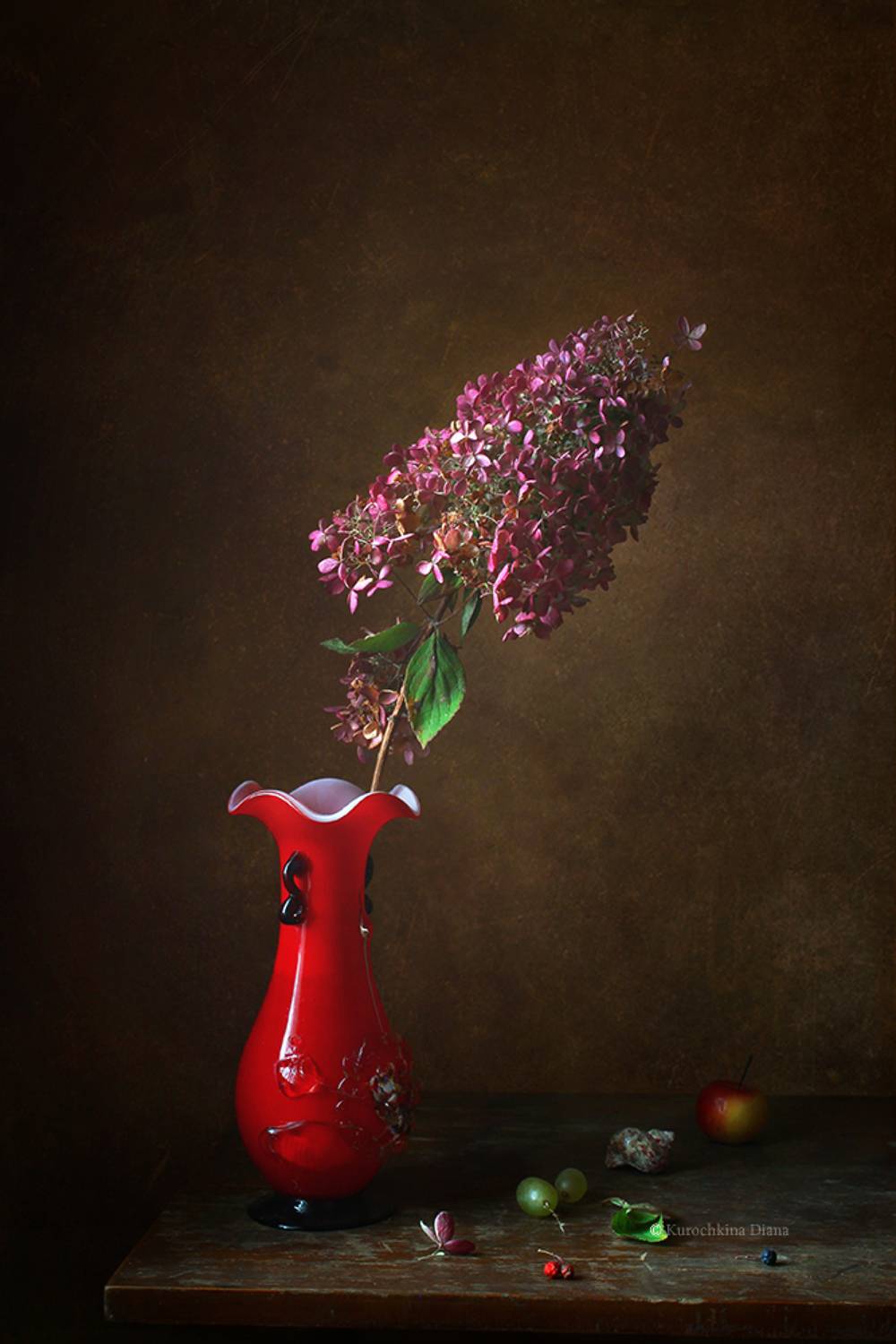 натюрморт, гортензия, цветы, Курочкина Диана