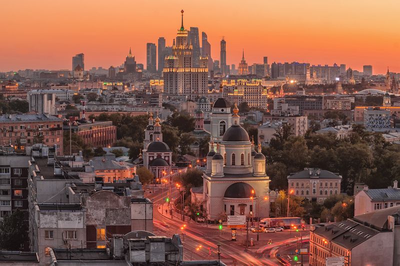 Москва с крыши фото превью