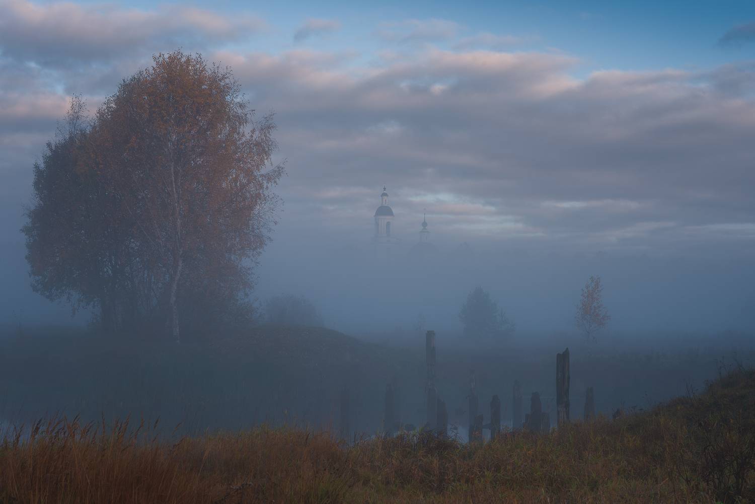 филипповское, утро, храм, осень, Левыкин Виталий