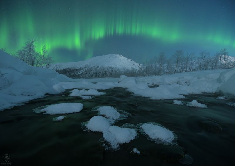 вудъявр, кольский, кировск, хибины, зима, фототур на кольский, мурманская область, речки, зимний кольский В долине сияний фото превью