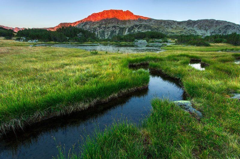 болгария, рила, закат, Горная Тишина фото превью
