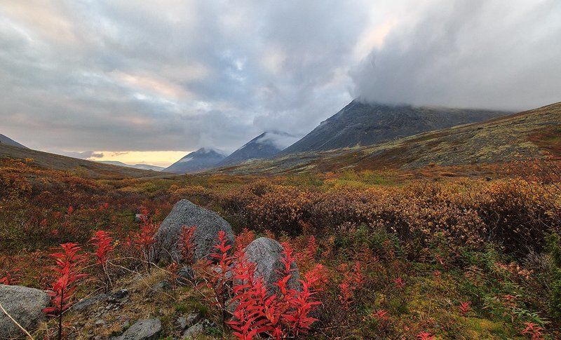 хибины, кировск, мурманск, осень Поздняя осень в Хибинах фото превью